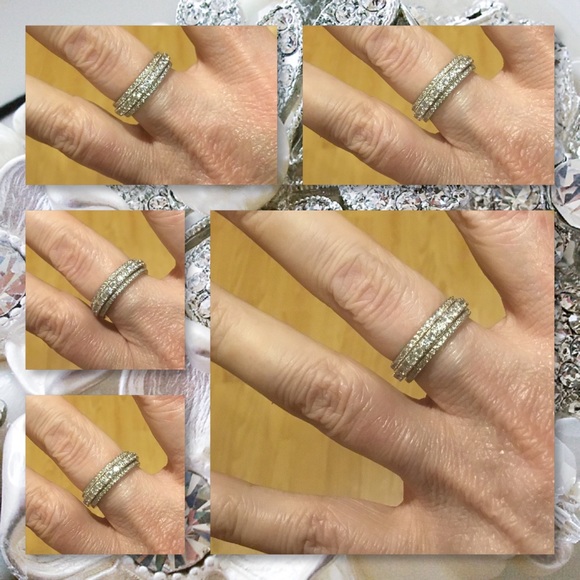🆕Gorgeous Double Layer Design Eternity Band - Picture 6 of 6